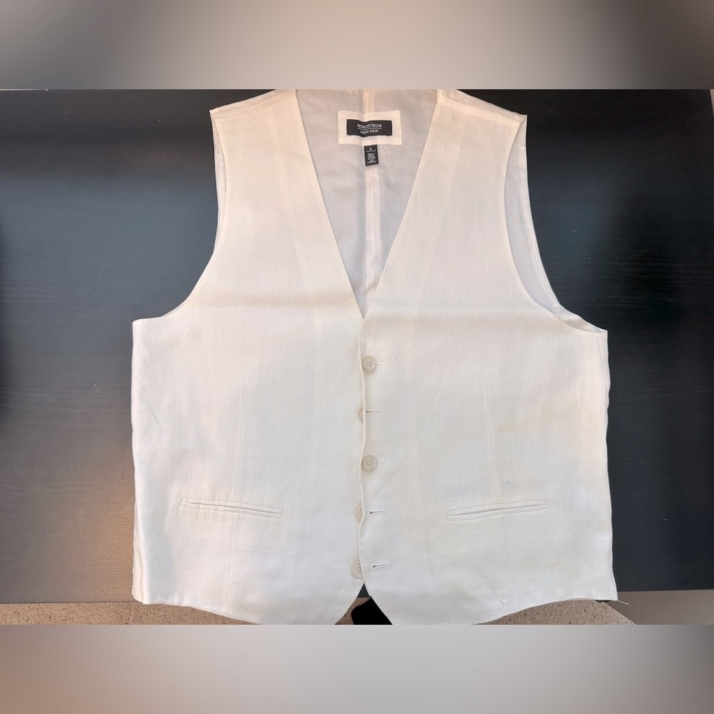 Italian Linen White Suit Vest from Nordstrom.